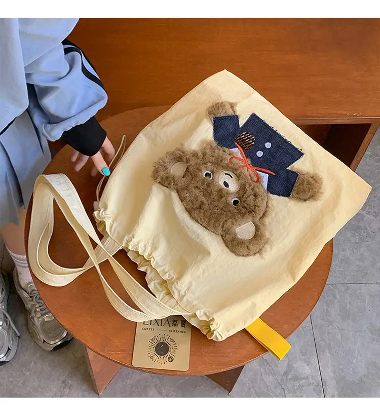 Cute Teddy Bear One Shoulder Bag for Women Large Capacity — feature 3