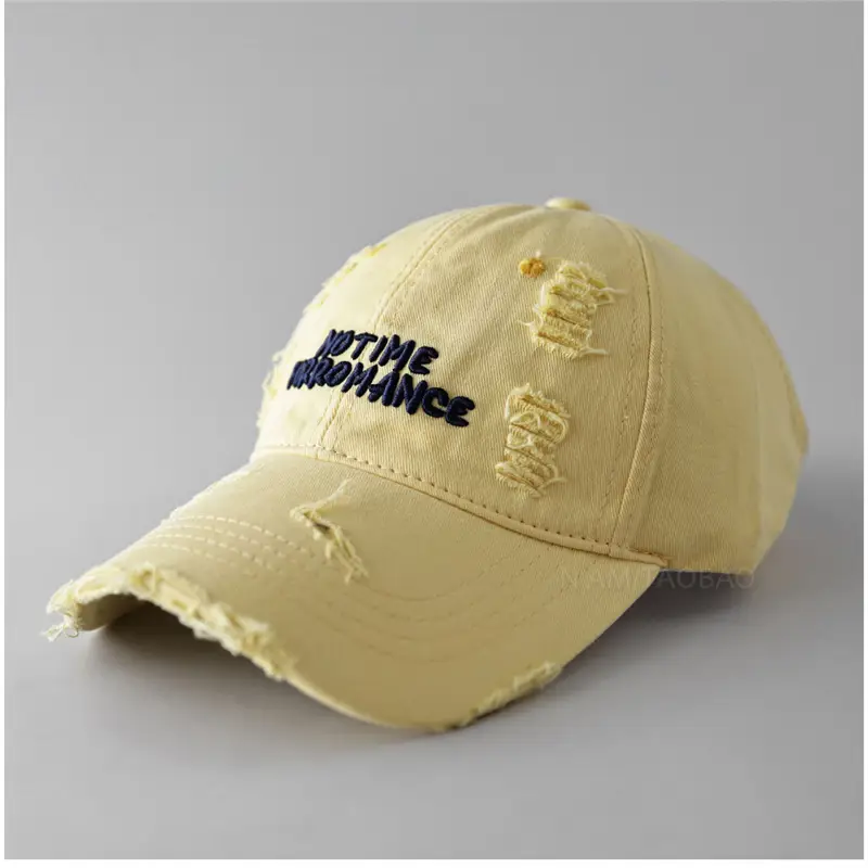 Women's Brown 3D Letter Hole Cap with Ponytail - Image 13