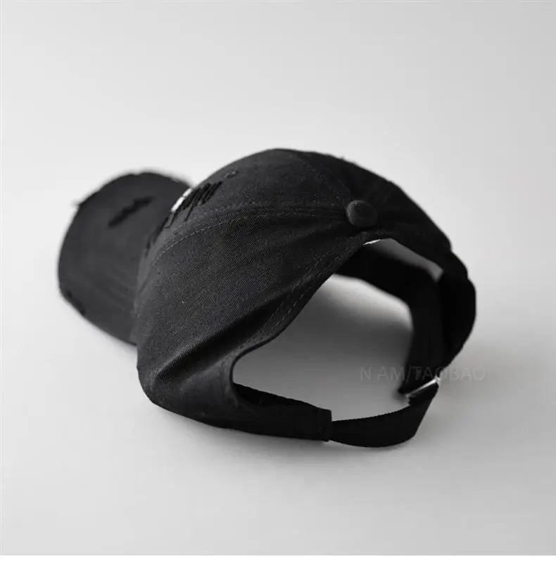 Women's Brown 3D Letter Hole Cap with Ponytail — feature 11