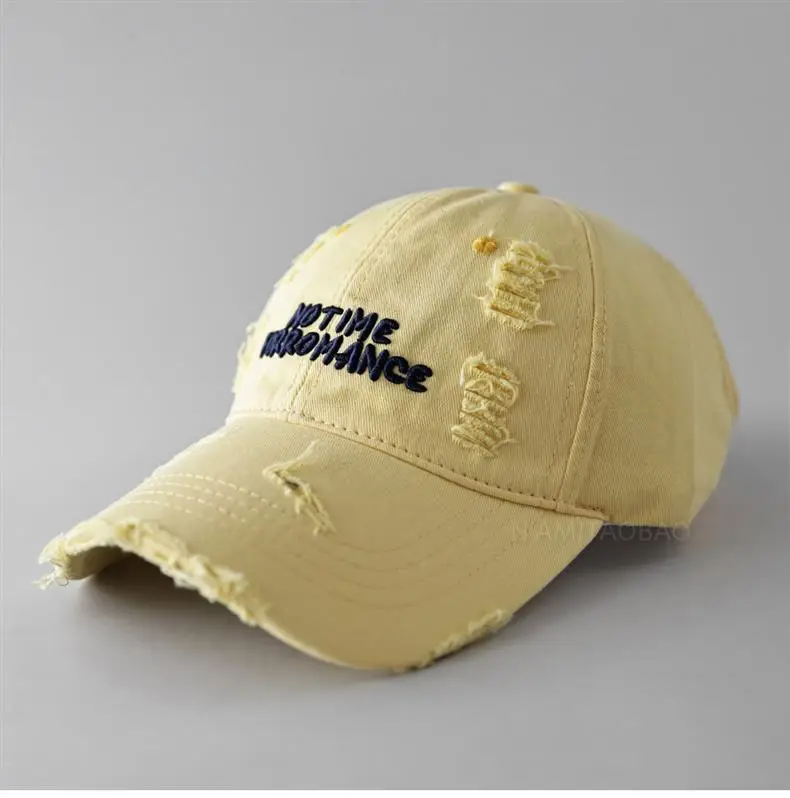 Women's Brown 3D Letter Hole Cap with Ponytail — feature 16