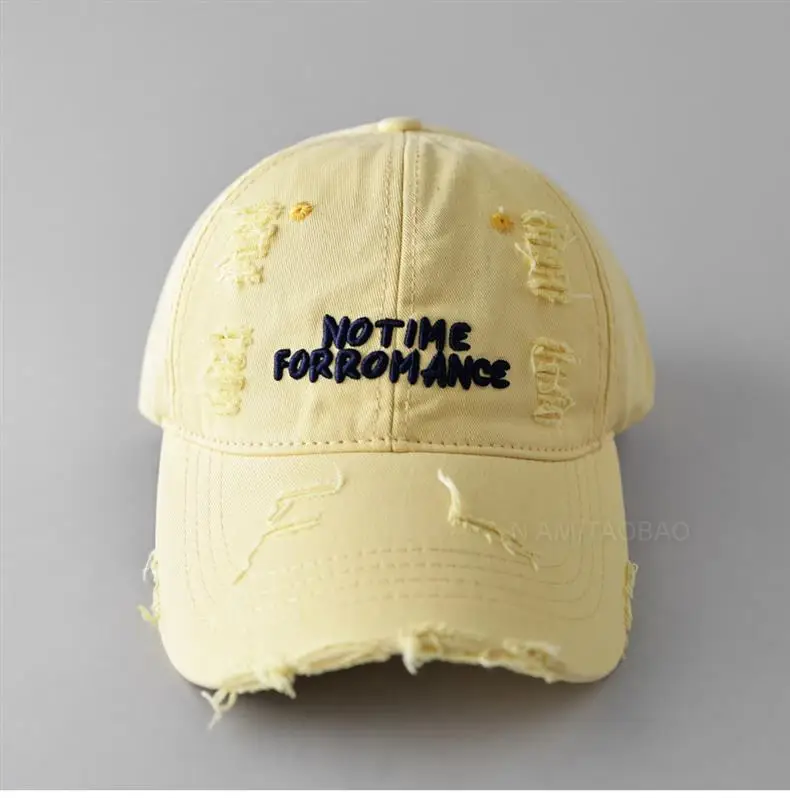 Women's Brown 3D Letter Hole Cap with Ponytail — feature 18