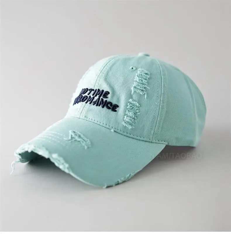 Women's Brown 3D Letter Hole Cap with Ponytail — feature 5
