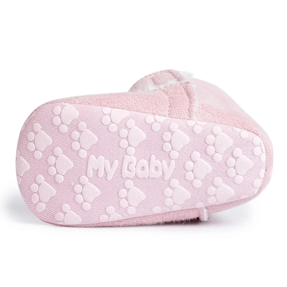 Pink Fleece Lined Baby Boots 0-18 Months — feature 8