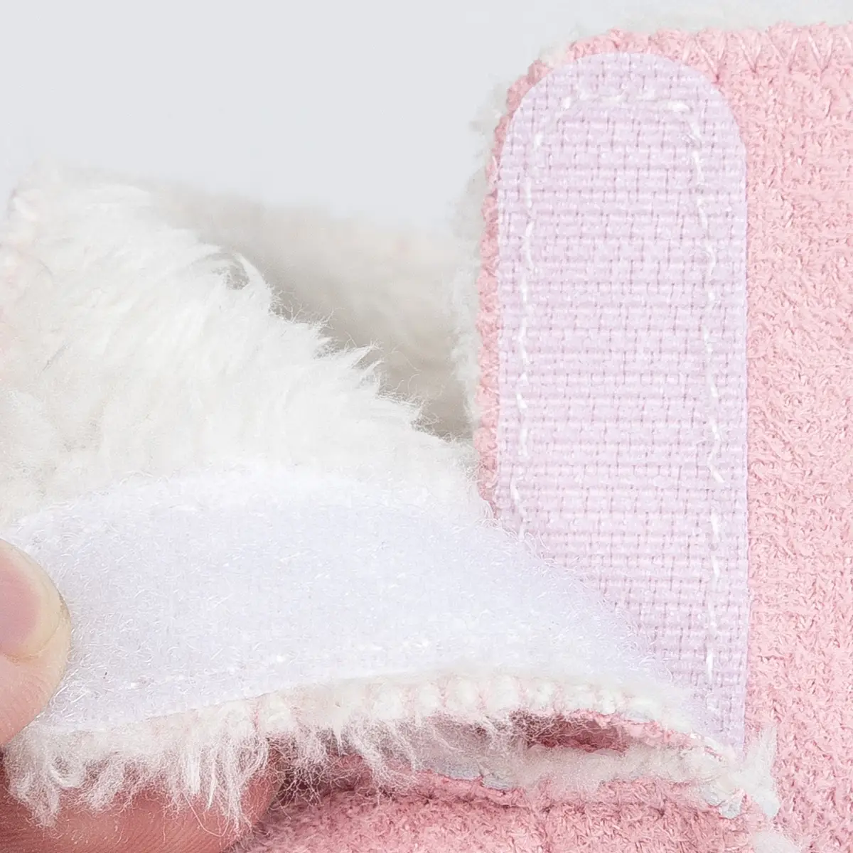 Pink Fleece Lined Baby Boots 0-18 Months — feature 9