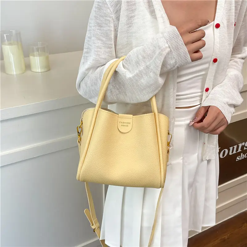 Women Bucket Bag Brown Leather Shoulder Crossbody 2025 - Image 10