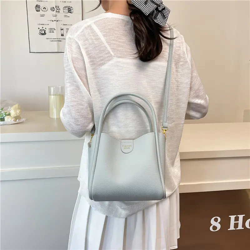 Women Bucket Bag Brown Leather Shoulder Crossbody 2025 - Image 11