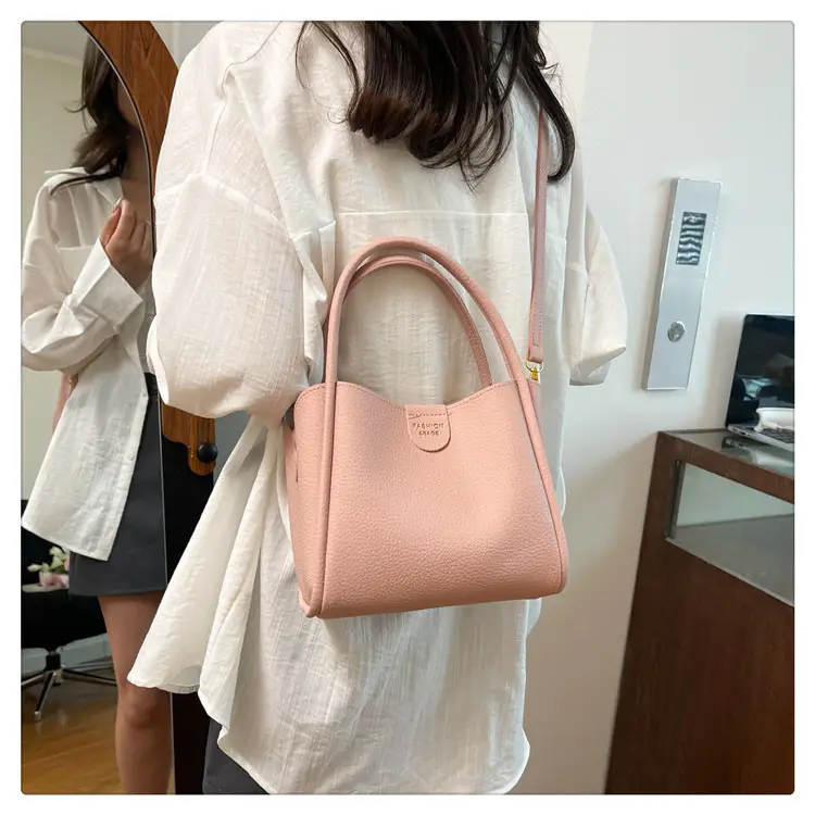 Women Bucket Bag Brown Leather Shoulder Crossbody 2025 — feature 18