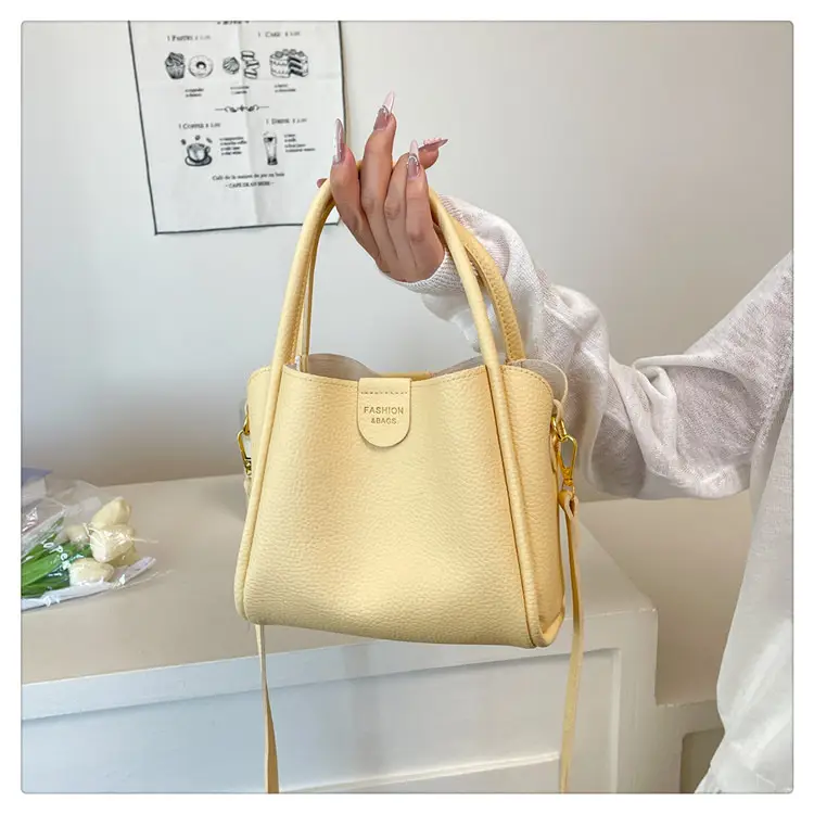 Women Bucket Bag Brown Leather Shoulder Crossbody 2025 — feature 19
