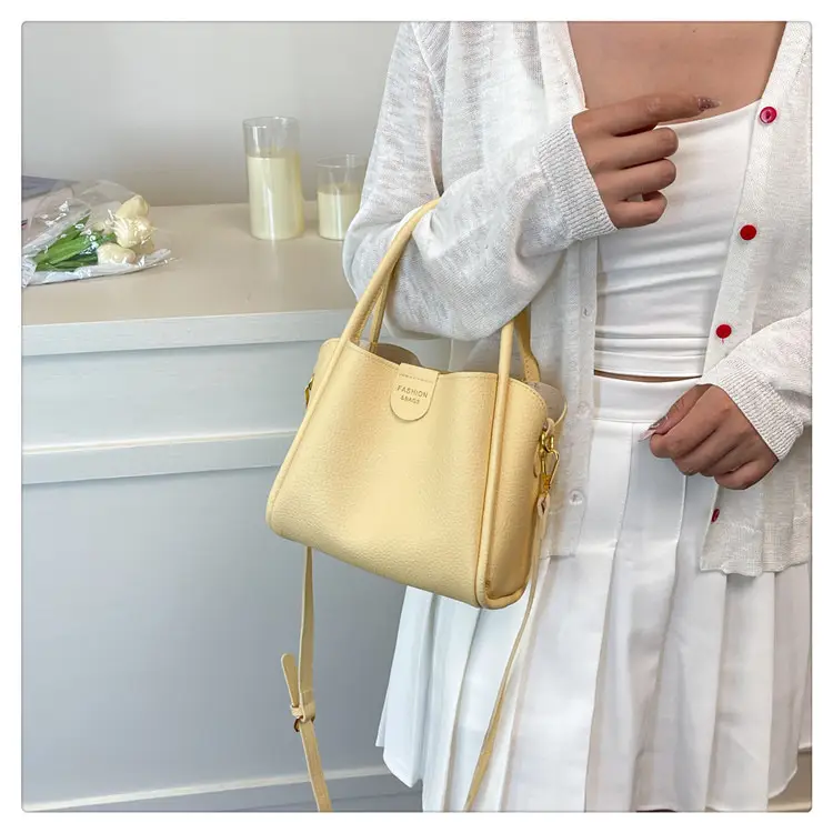 Women Bucket Bag Brown Leather Shoulder Crossbody 2025 — feature 21