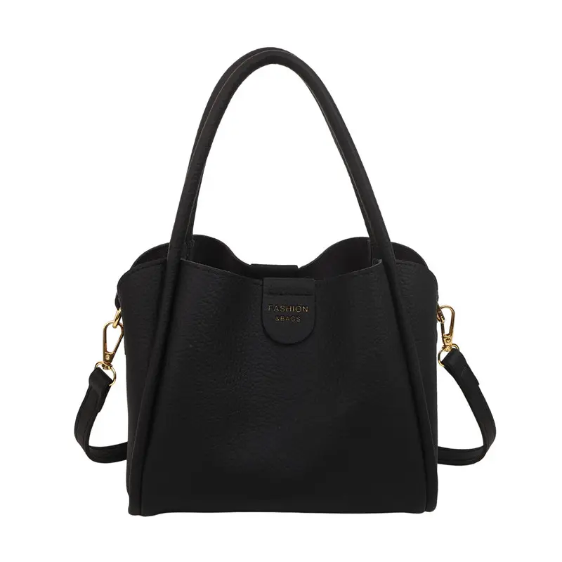 Women Bucket Bag Brown Leather Shoulder Crossbody 2025 - Image 4