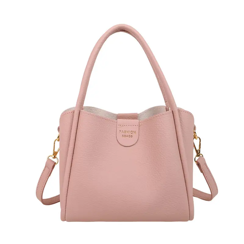 Women Bucket Bag Brown Leather Shoulder Crossbody 2025 - Image 5