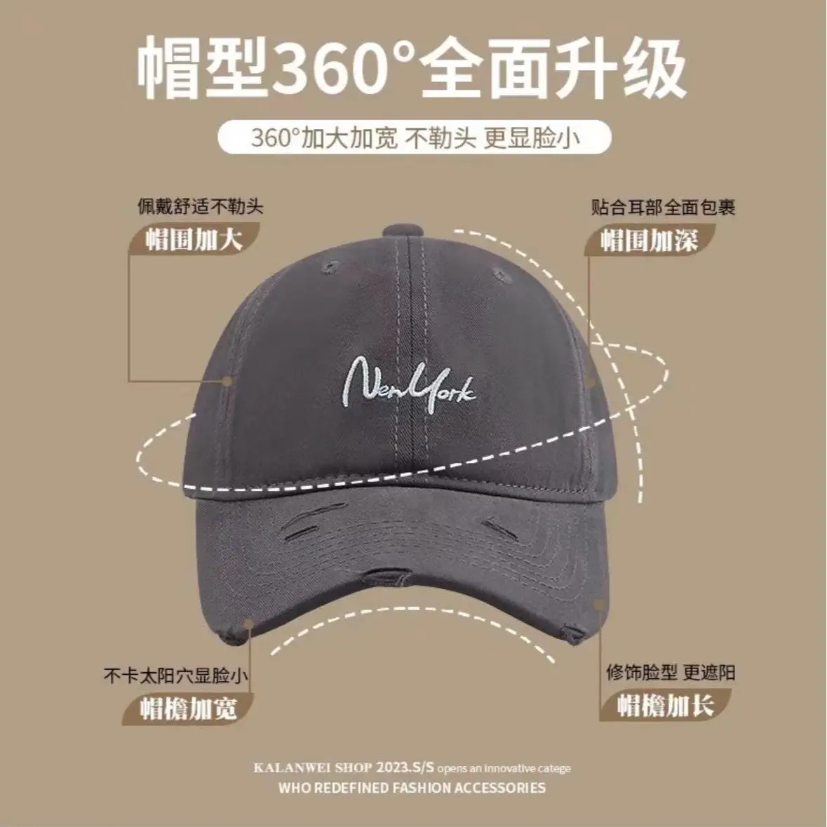2025 Unisex Windproof Baseball Cap Large — feature 4