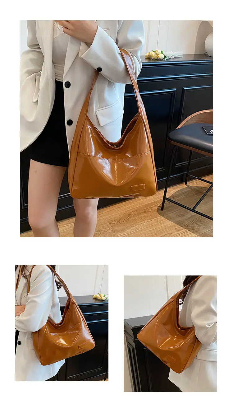 Black PU Leather Shoulder Bag for Women 2025 — feature 9