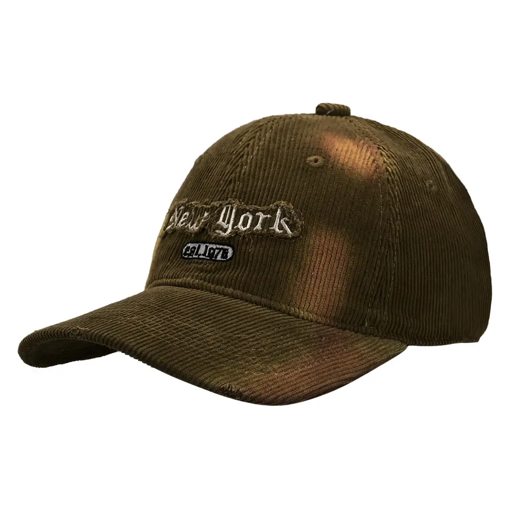 Corduroy Hat with American Letter Embroidery Wholesale - Image 11
