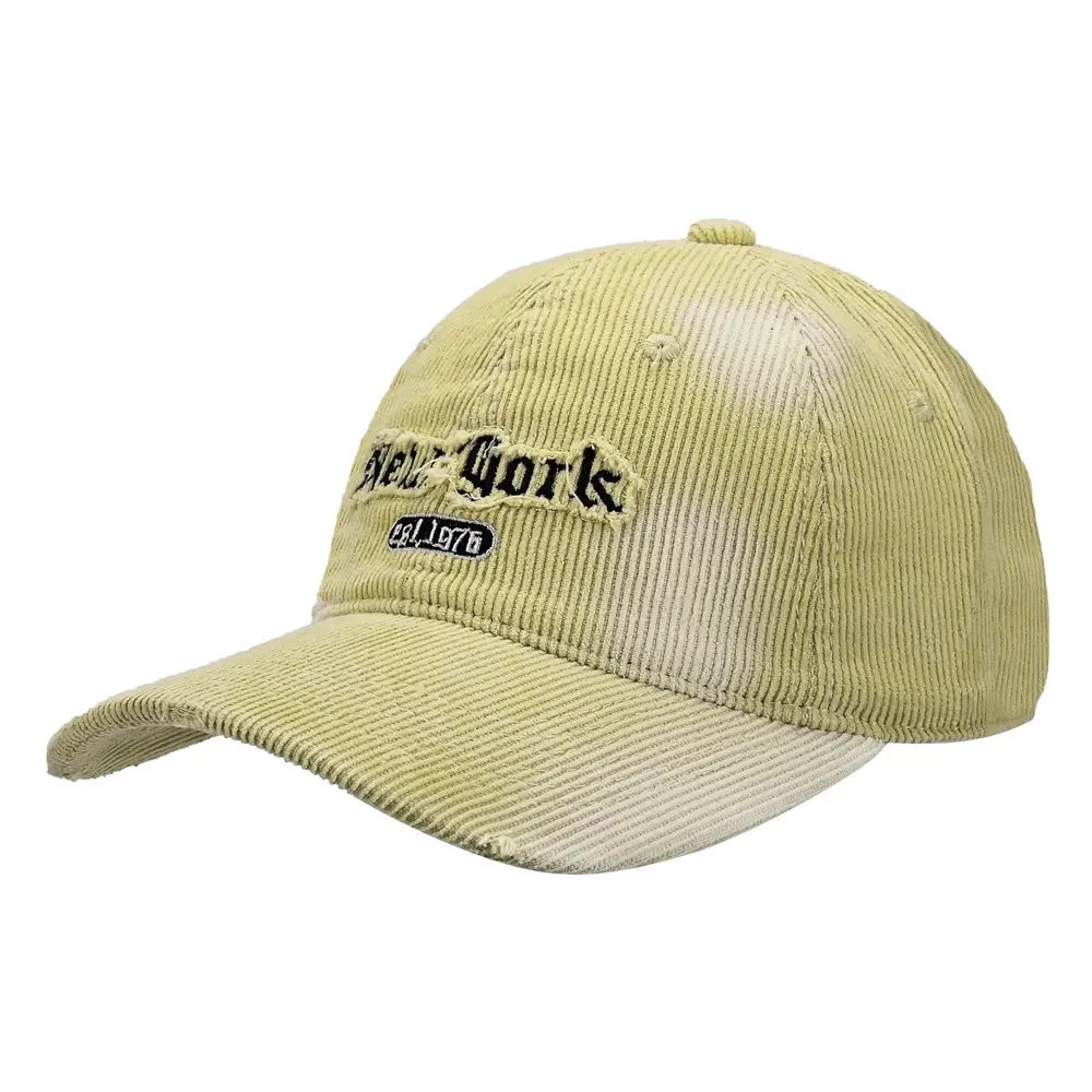 Corduroy Hat with American Letter Embroidery Wholesale - Image 3