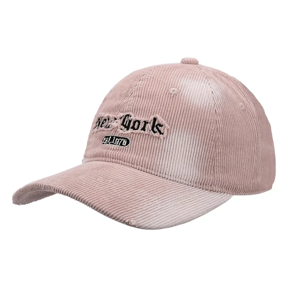 Corduroy Hat with American Letter Embroidery Wholesale - Image 4