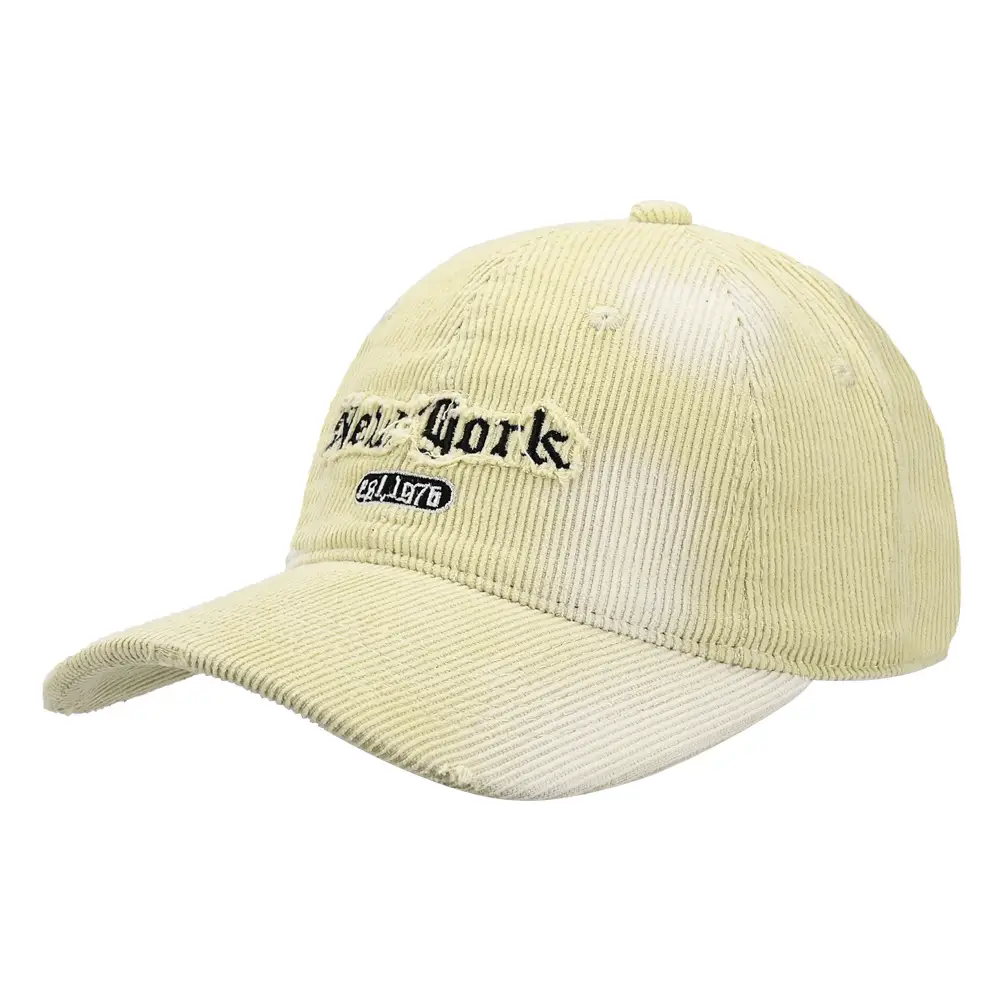 Corduroy Hat with American Letter Embroidery Wholesale - Image 5