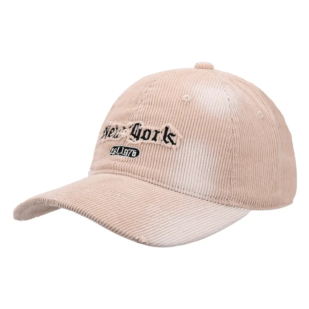 Corduroy Hat with American Letter Embroidery Wholesale - Image 6