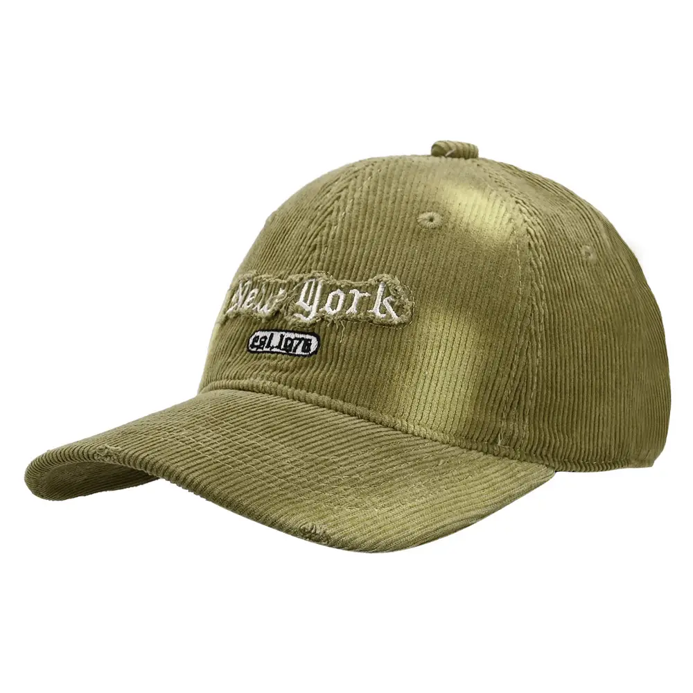 Corduroy Hat with American Letter Embroidery Wholesale - Image 7