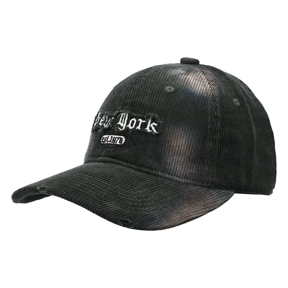 Corduroy Hat with American Letter Embroidery Wholesale - Image 8