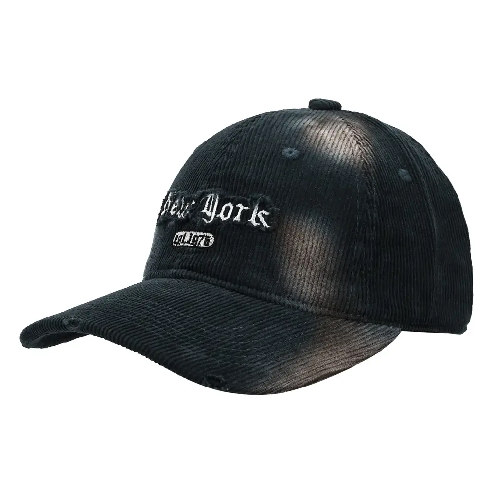 Corduroy Hat with American Letter Embroidery Wholesale - Image 9