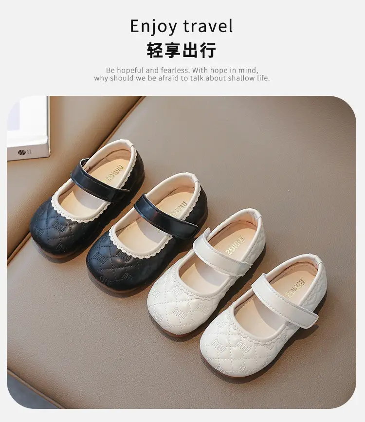 Baby Girls Toddler Shoes Black Square Mouth Spring Fall — feature 1
