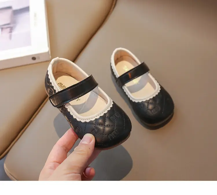 Baby Girls Toddler Shoes Black Square Mouth Spring Fall — feature 11