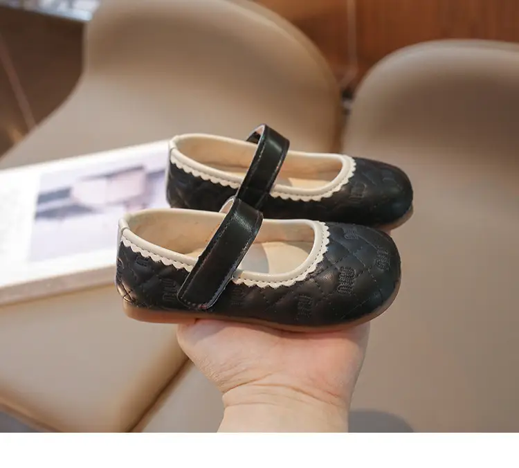 Baby Girls Toddler Shoes Black Square Mouth Spring Fall — feature 12