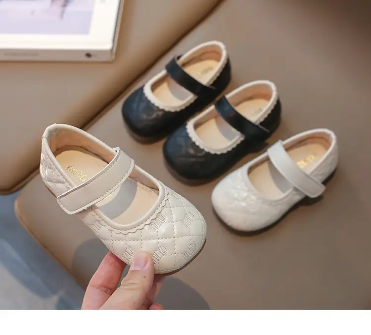 Baby Girls Toddler Shoes Black Square Mouth Spring Fall — feature 8