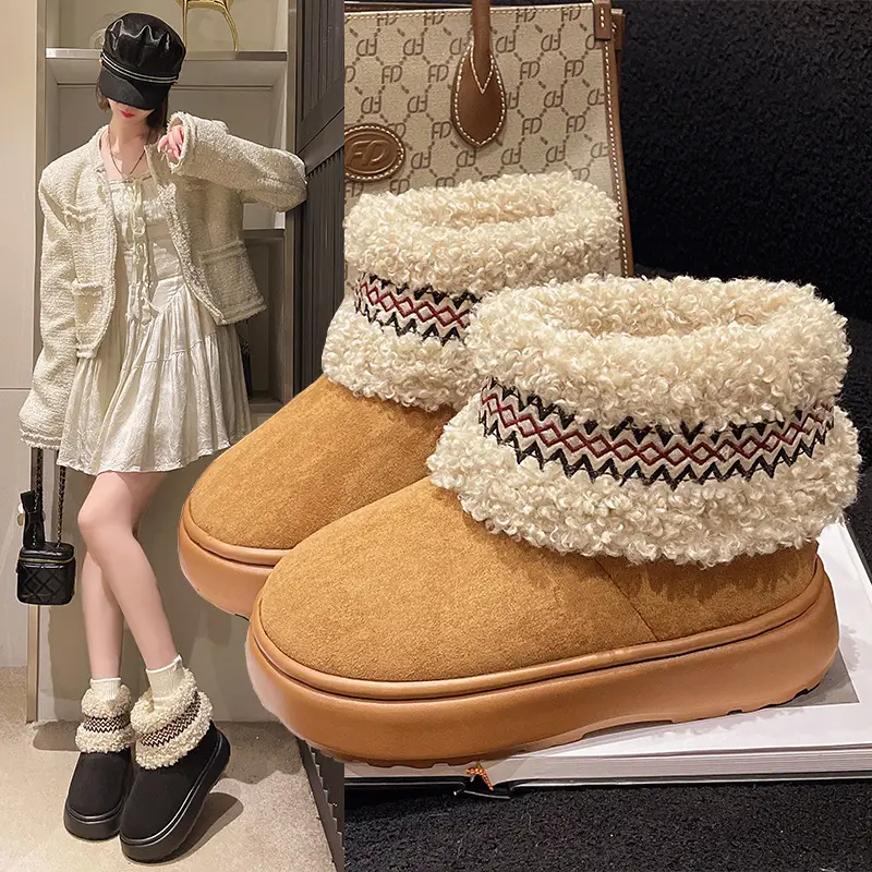 Women Fleece Lined Northeast Snow Boots Warm Winter - Image 4