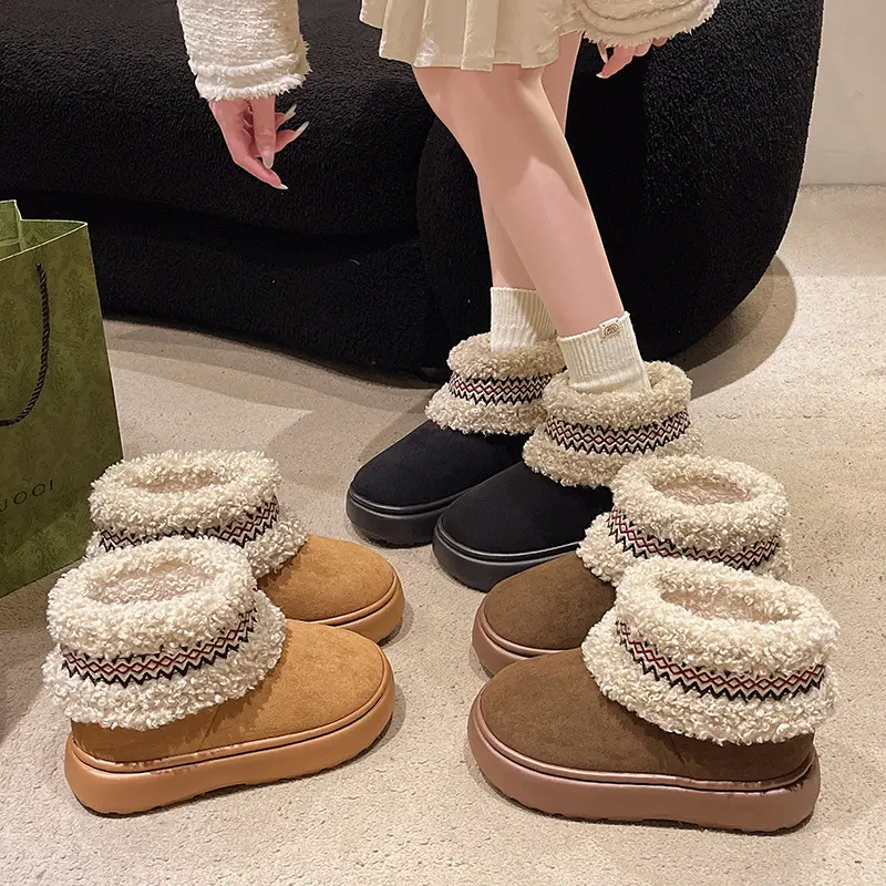 Women Fleece Lined Northeast Snow Boots Warm Winter - Image 8