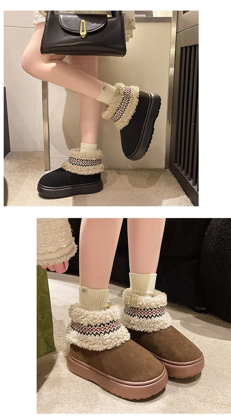 Women Fleece Lined Northeast Snow Boots Warm Winter — feature 10