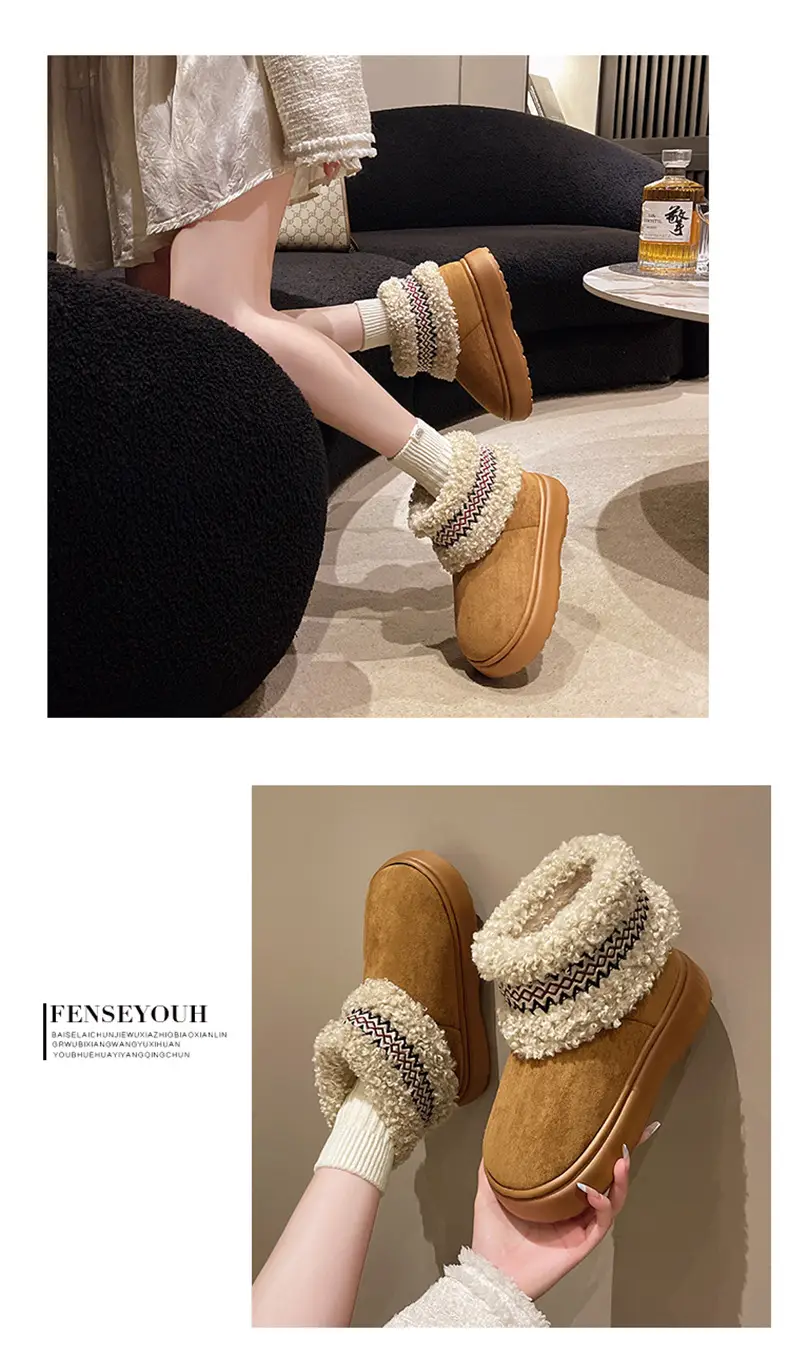 Women Fleece Lined Northeast Snow Boots Warm Winter — feature 14