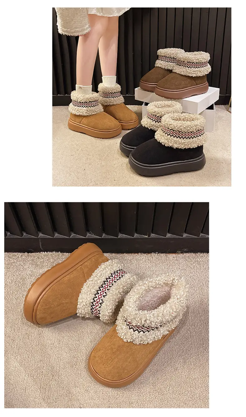 Women Fleece Lined Northeast Snow Boots Warm Winter — feature 15