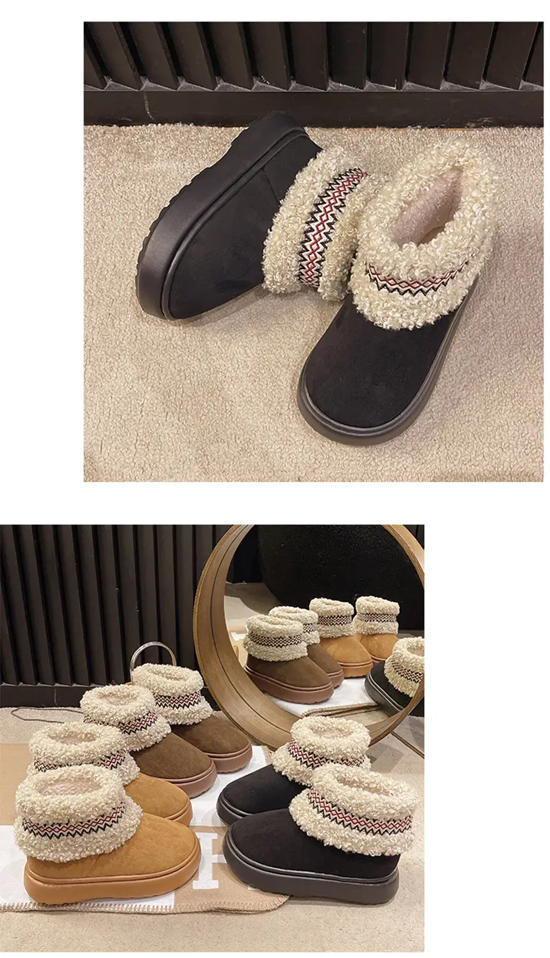 Women Fleece Lined Northeast Snow Boots Warm Winter — feature 16