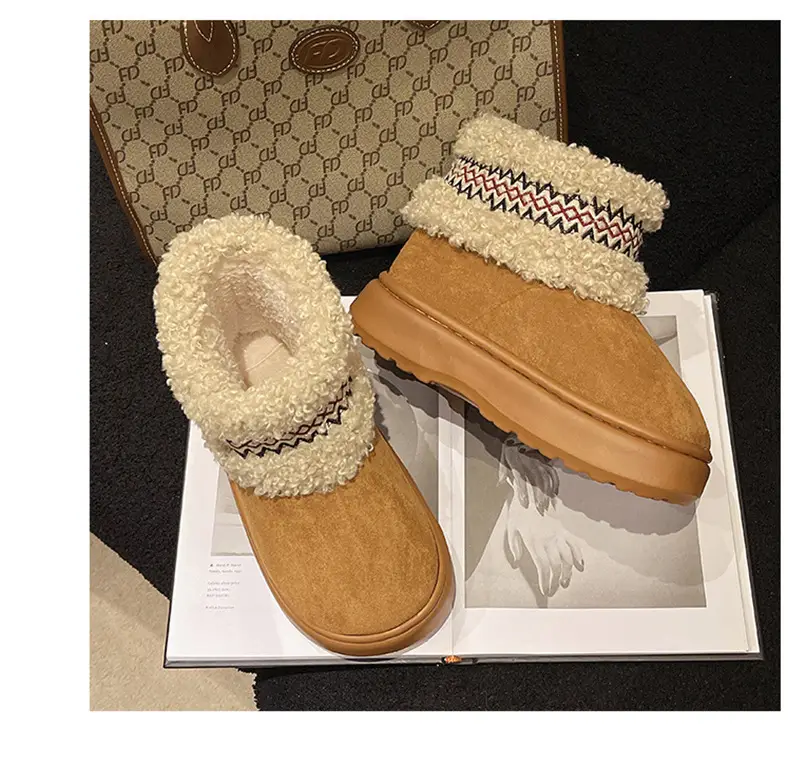 Women Fleece Lined Northeast Snow Boots Warm Winter — feature 19