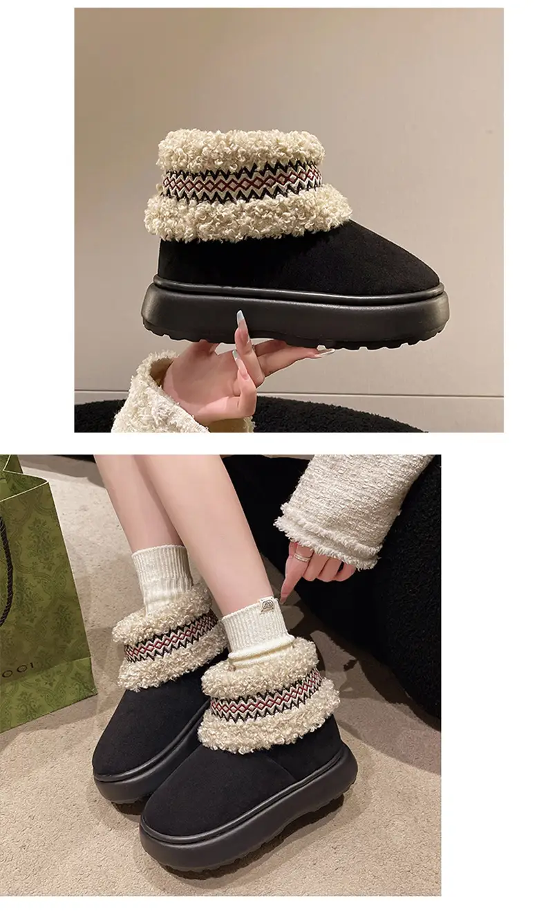 Women Fleece Lined Northeast Snow Boots Warm Winter — feature 8
