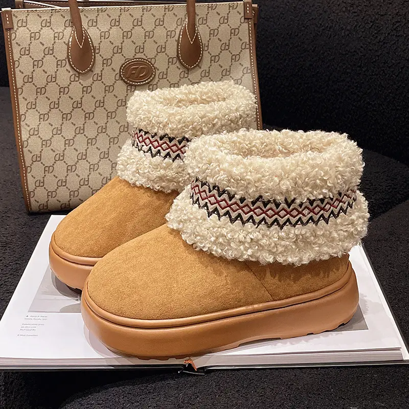Women Fleece Lined Northeast Snow Boots Warm Winter - Image 3