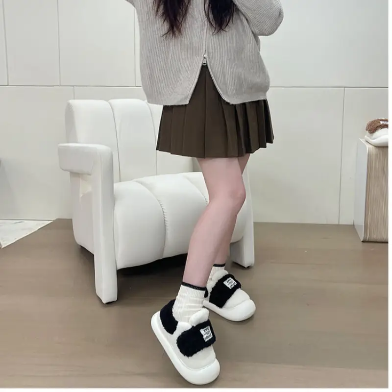 Women's Lamb Fleece Slippers Warm Winter Indoor - Image 6