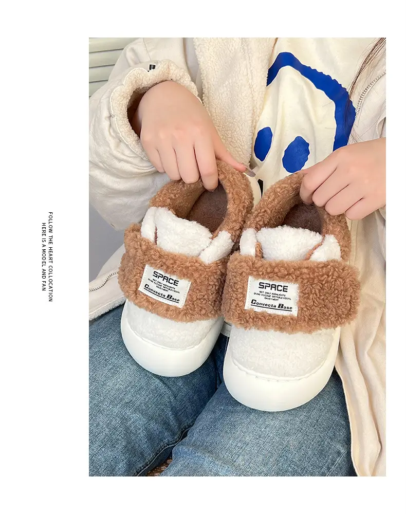 Women's Lamb Fleece Slippers Warm Winter Indoor — feature 8