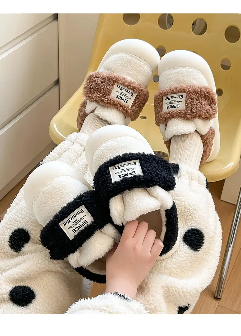 Women's Lamb Fleece Slippers Warm Winter Indoor — feature 9