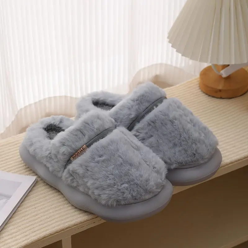 Men Fleece Lined Winter Slippers Pink 4.0 Warmth - Image 8