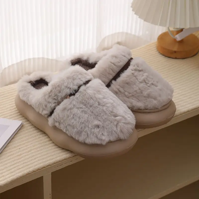 Men Fleece Lined Winter Slippers Pink 4.0 Warmth - Image 9