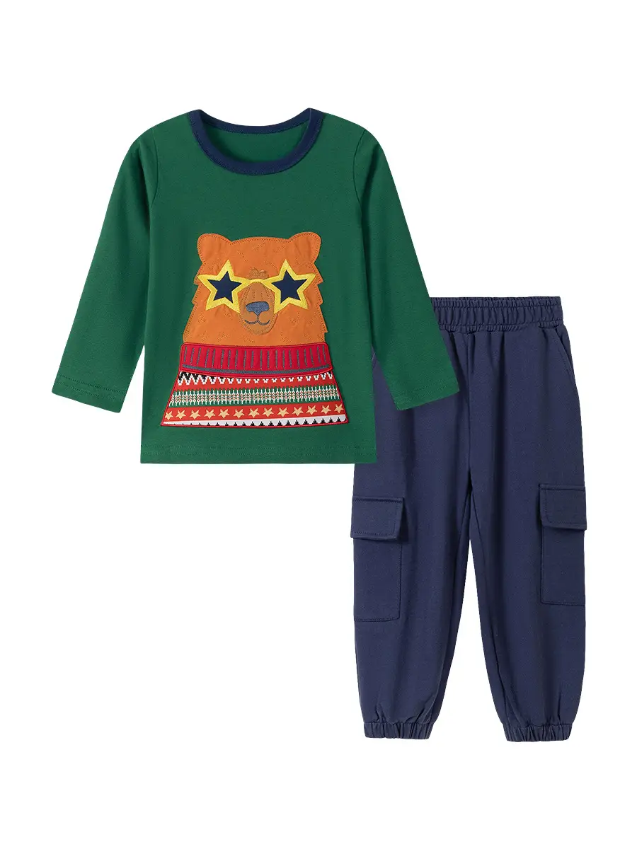 Little Maven Cartoon T-Shirt for Boys Autumn Long Sleeve Cotton