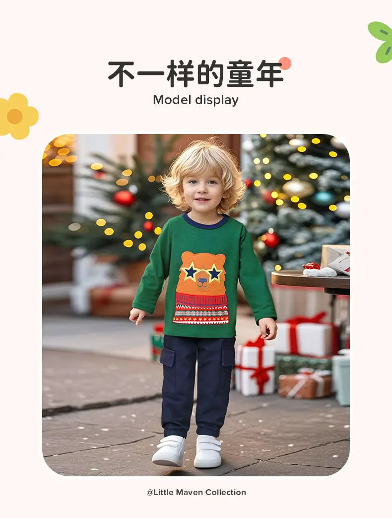 Little Maven Cartoon T-Shirt for Boys Autumn Long Sleeve Cotton — feature 6