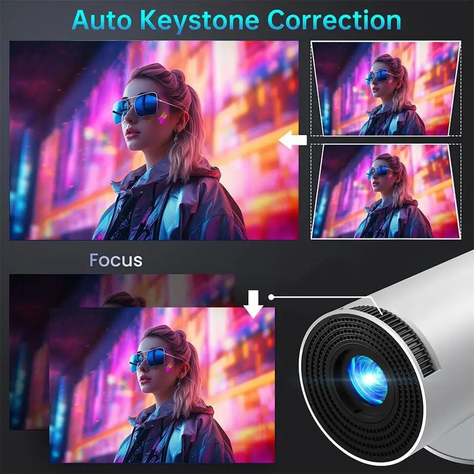 Popular Amazon Cross-Border Projector Hy300 Ultra-High-Definition 4K Bedroom Wall Projection Home Theater with System — feature 6