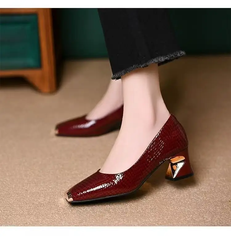 Women Square Toe Black Heel Flats 2025 — feature 11
