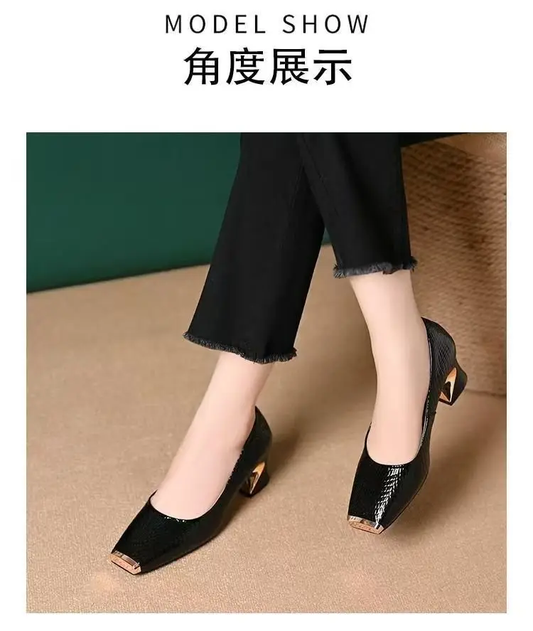 Women Square Toe Black Heel Flats 2025 — feature 3