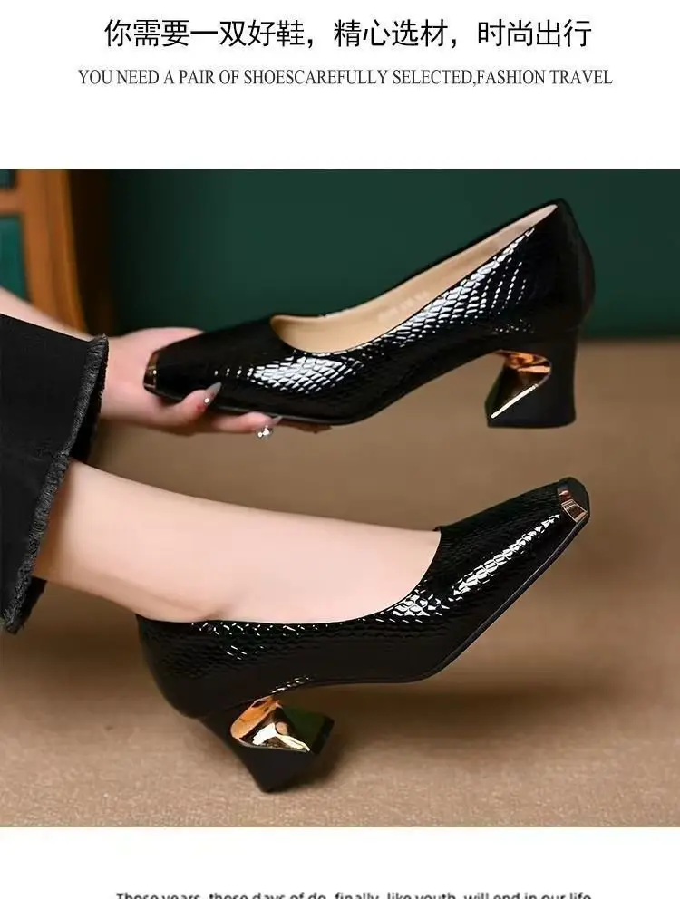 Women Square Toe Black Heel Flats 2025 — feature 4
