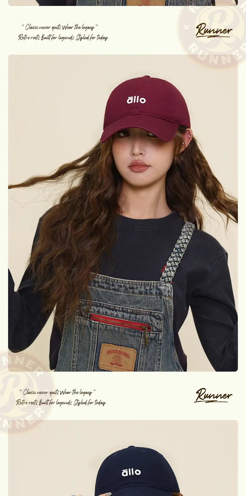 Women White Letter Baseball Cap with Hoodie — feature 11